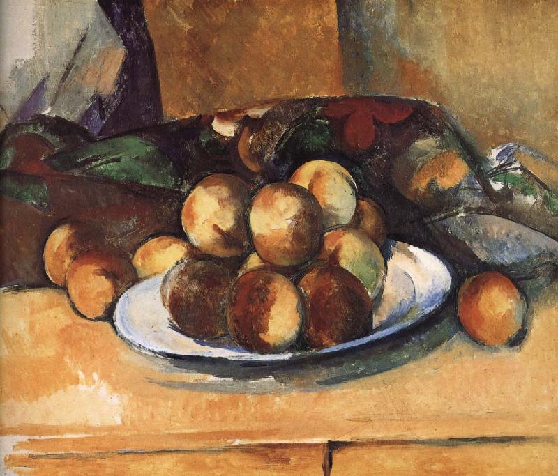 Paul Cezanne plate of peach oil painting picture